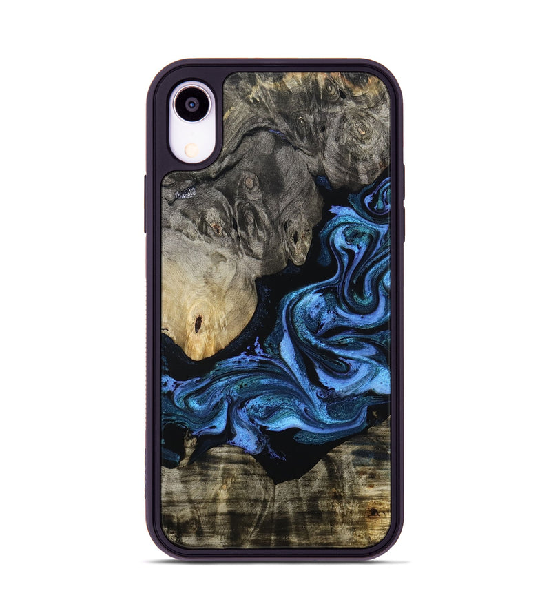 iPhone Xr Wood Phone Case - Gerald (Blue, 801085)