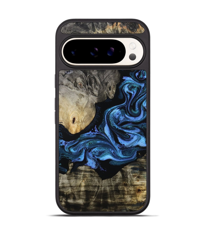 Pixel 9 Pro Wood Phone Case - Gerald (Blue, 801085)