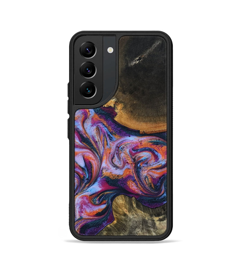 Galaxy S22 Wood Phone Case - Maegan (Blue, 801086)