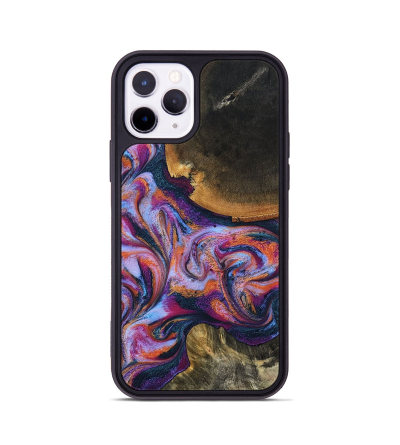 iPhone 11 Pro Wood Phone Case - Maegan (Blue, 801086)