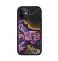 iPhone 12 Wood Phone Case - Maegan (Blue, 801086)