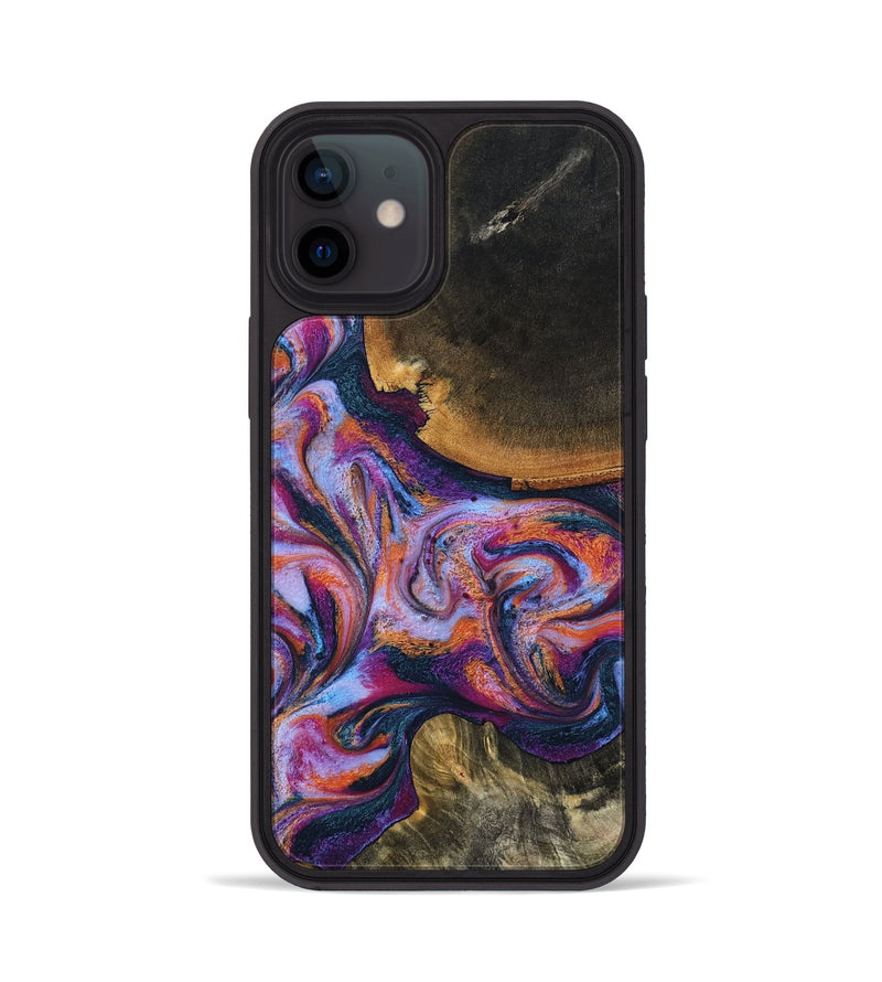 iPhone 12 Wood Phone Case - Maegan (Blue, 801086)