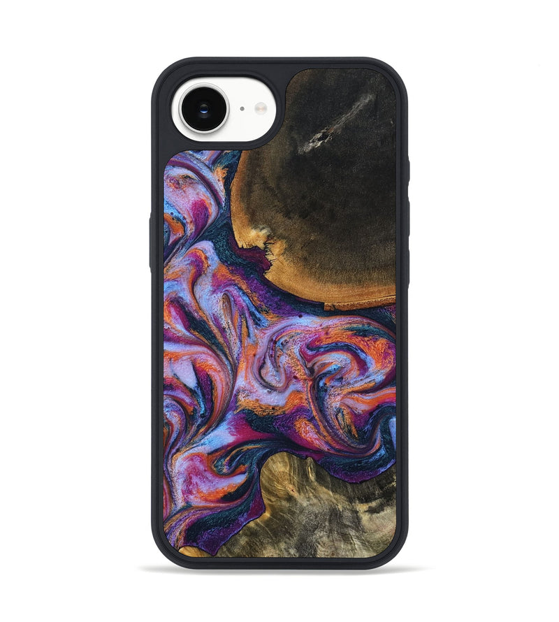 iPhone 16e Wood Phone Case - Maegan (Blue, 801086)