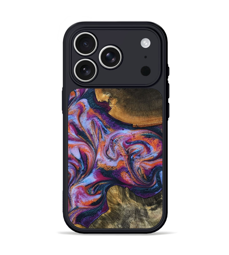 iPhone 17 Pro Wood Phone Case - Maegan (Blue, 801086)