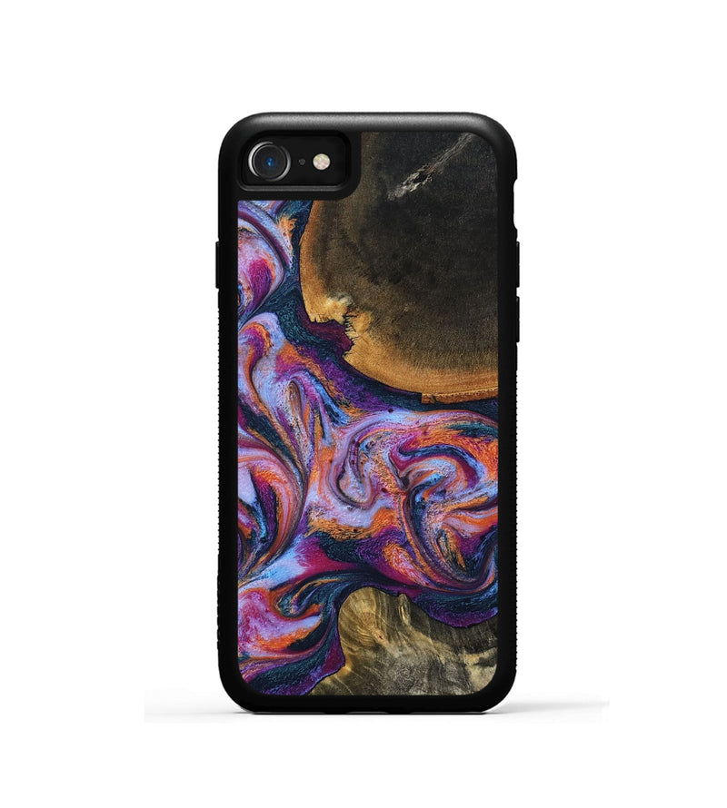 iPhone SE Wood Phone Case - Maegan (Blue, 801086)