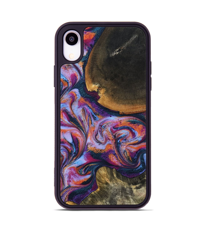 iPhone Xr Wood Phone Case - Maegan (Blue, 801086)