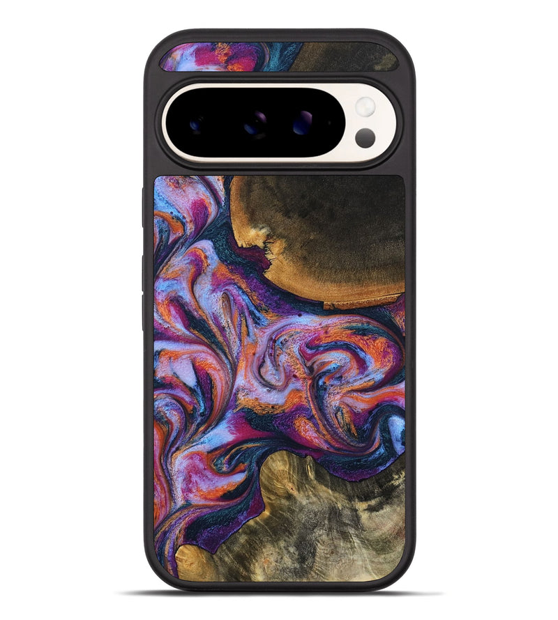 Pixel 10 Pro XL Wood Phone Case - Maegan (Blue, 801086)