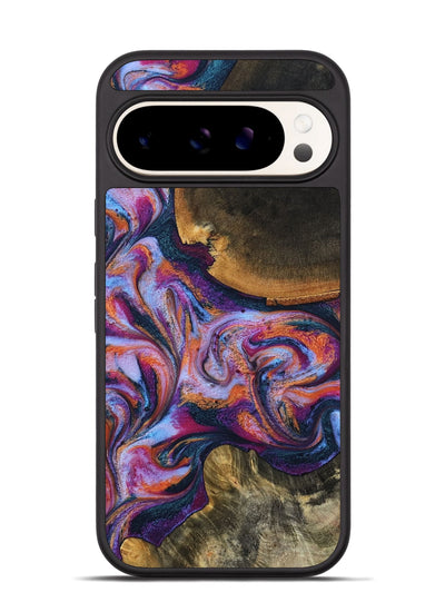 Pixel 9 Wood Phone Case - Maegan (Blue, 801086)