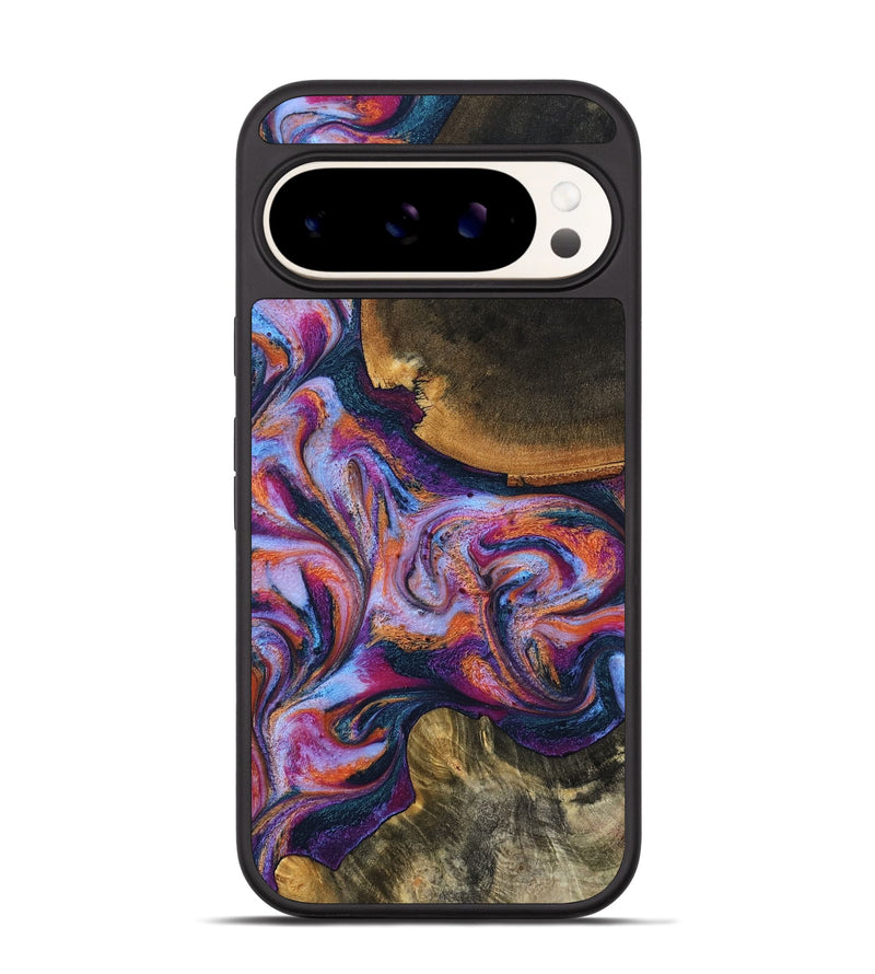 Pixel 9 Wood Phone Case - Maegan (Blue, 801086)
