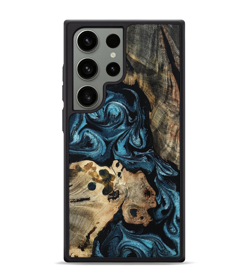 Galaxy S24 Ultra Wood Phone Case - Dianna (Blue, 801087)