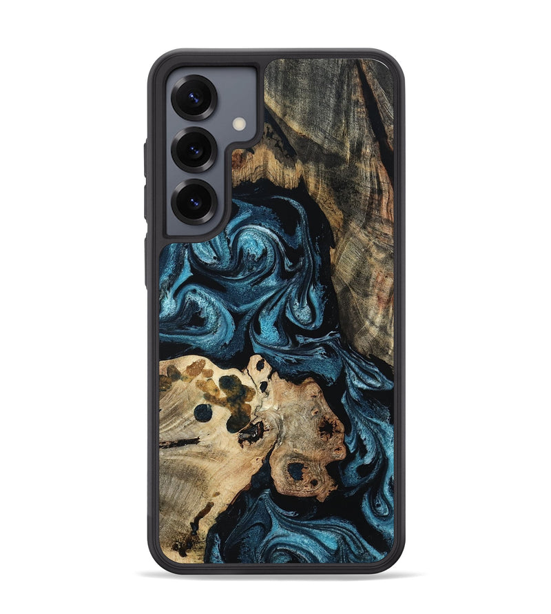Galaxy S25 Plus Wood Phone Case - Dianna (Blue, 801087)