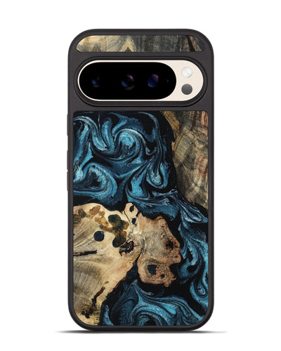 Pixel 10 Wood Phone Case - Dianna (Blue, 801087)