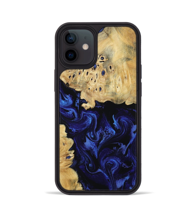 iPhone 12 Wood Phone Case - Nautica (Blue, 801088)