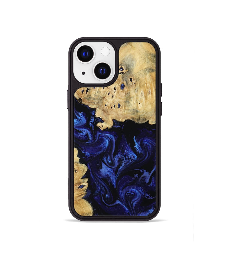 iPhone 13 mini Wood Phone Case - Nautica (Blue, 801088)