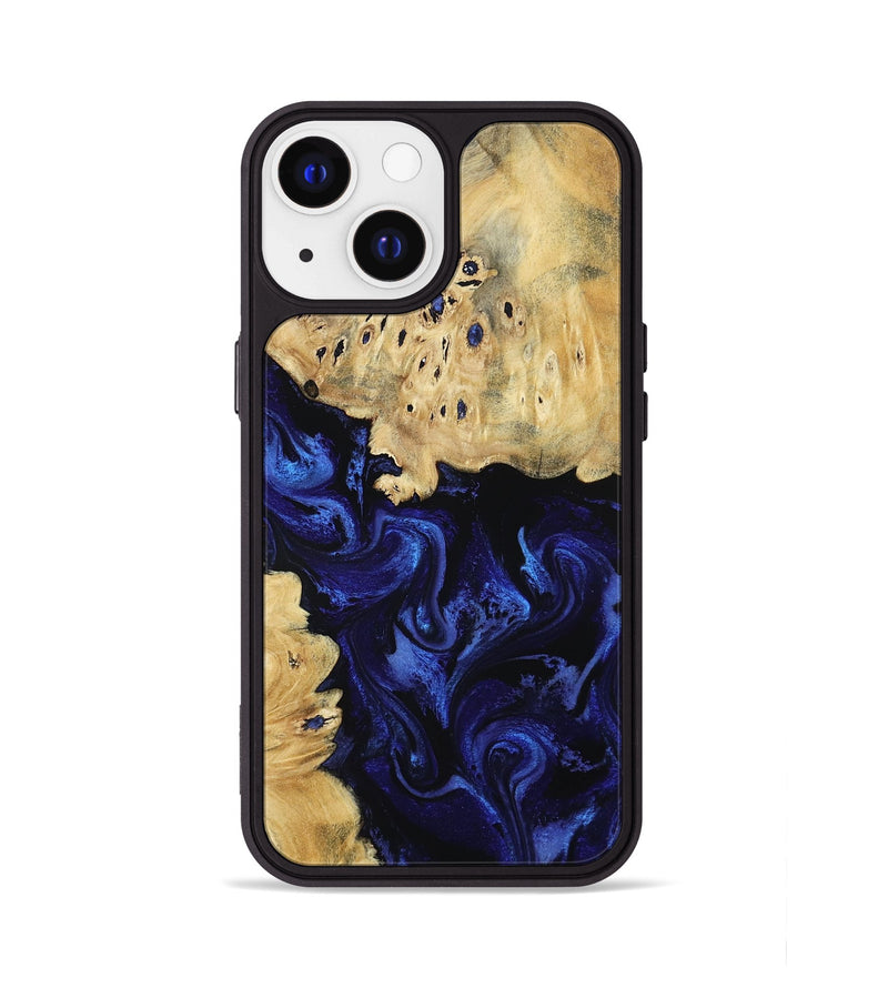 iPhone 13 Wood Phone Case - Nautica (Blue, 801088)
