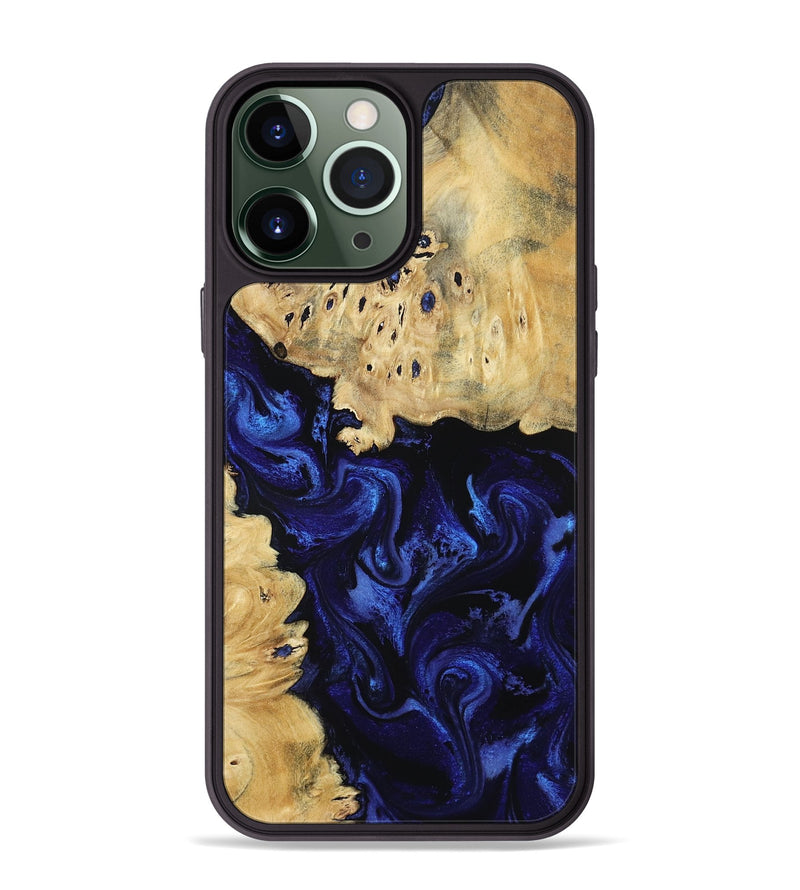 iPhone 13 Pro Max Wood Phone Case - Nautica (Blue, 801088)