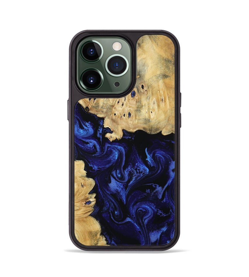 iPhone 13 Pro Wood Phone Case - Nautica (Blue, 801088)