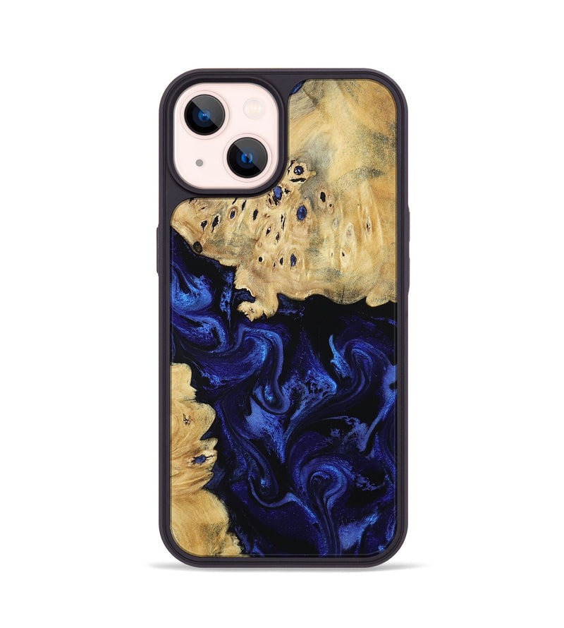 iPhone 14 Wood Phone Case - Nautica (Blue, 801088)