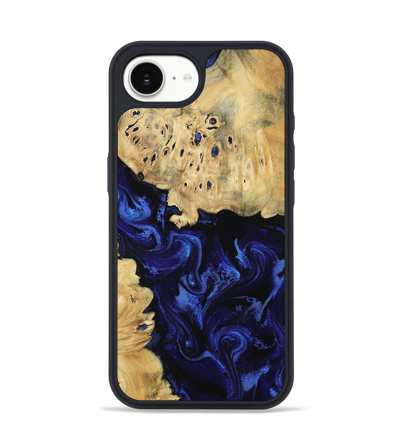 iPhone 16e Wood Phone Case - Nautica (Blue, 801088)