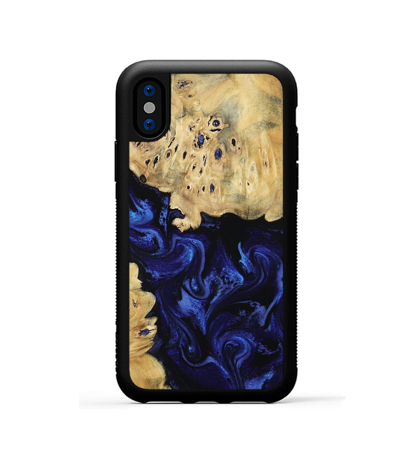 iPhone Xs Wood Phone Case - Nautica (Blue, 801088)