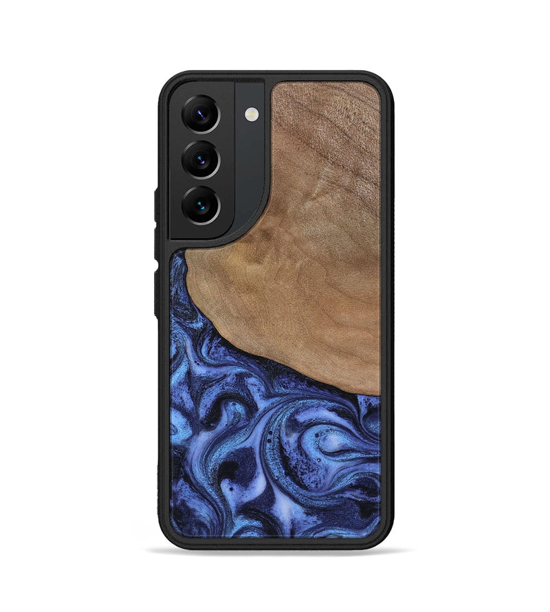 Galaxy S22 Wood Phone Case - Marlene (Blue, 801092)