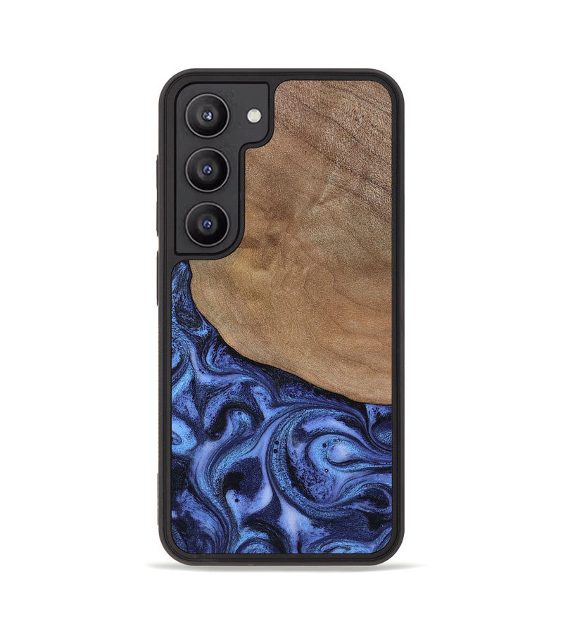 Galaxy S23 Wood Phone Case - Marlene (Blue, 801092)
