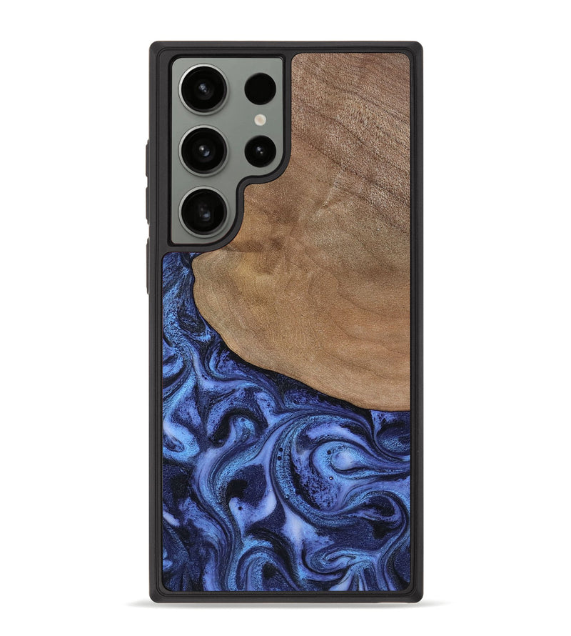 Galaxy S23 Ultra Wood Phone Case - Marlene (Blue, 801092)