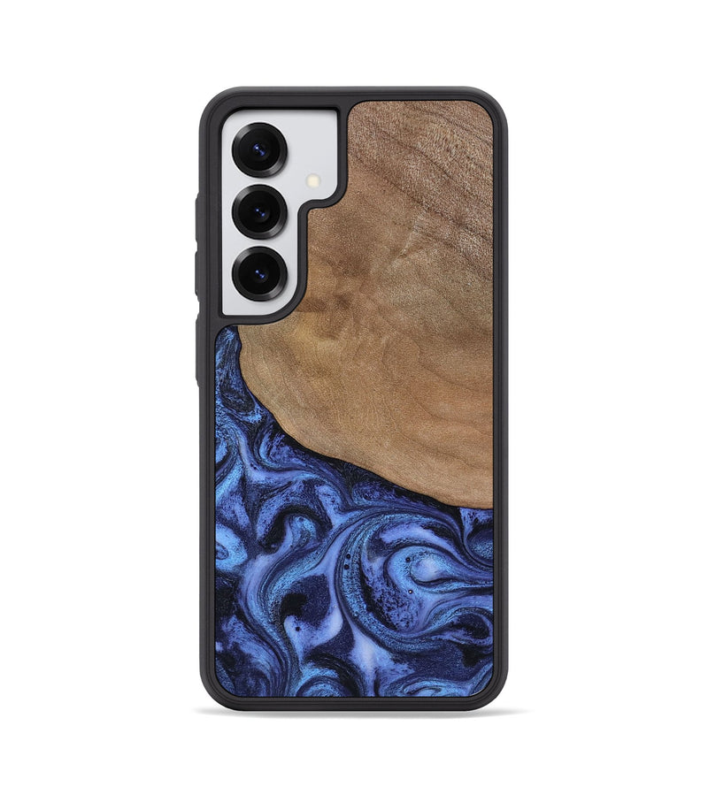 Galaxy S25 Wood Phone Case - Marlene (Blue, 801092)