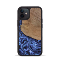 iPhone 12 Wood Phone Case - Marlene (Blue, 801092)