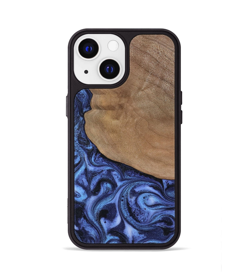 iPhone 13 Wood Phone Case - Marlene (Blue, 801092)