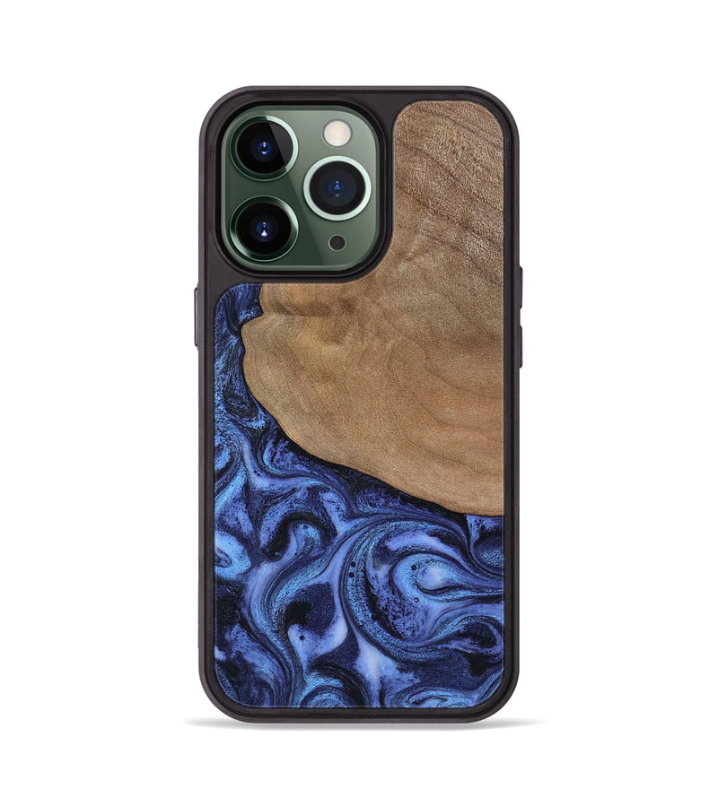 iPhone 13 Pro Wood Phone Case - Marlene (Blue, 801092)