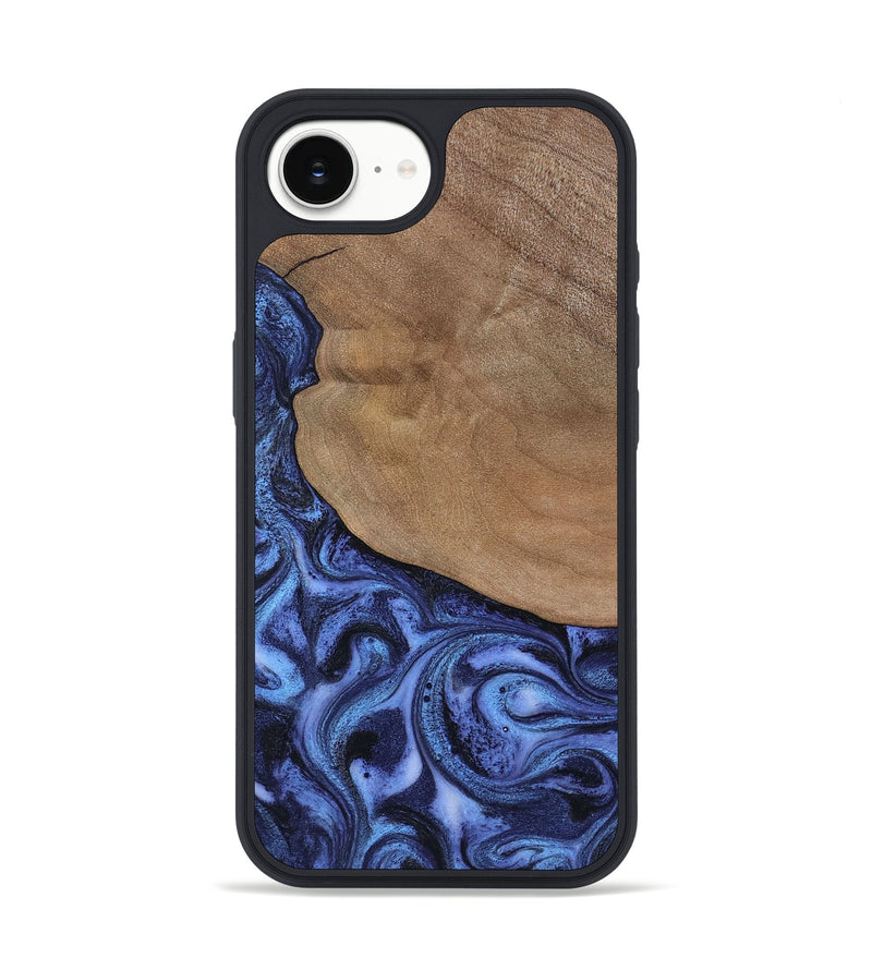 iPhone 16e Wood Phone Case - Marlene (Blue, 801092)