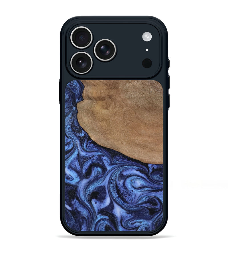 iPhone 17 Pro Max Wood Phone Case - Marlene (Blue, 801092)