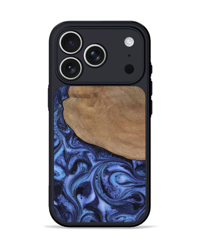 iPhone 17 Pro Wood Phone Case - Marlene (Blue, 801092)