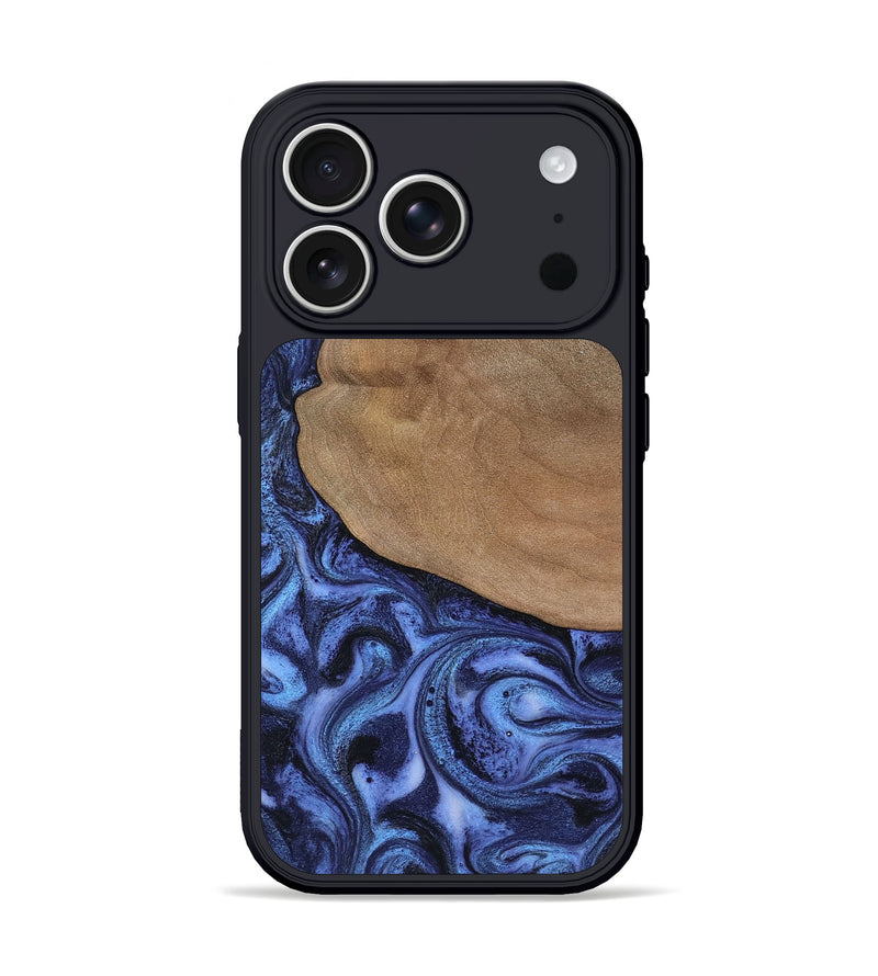 iPhone 17 Pro Wood Phone Case - Marlene (Blue, 801092)