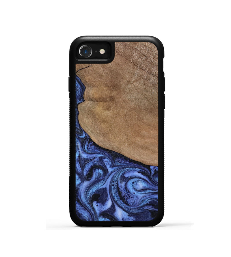 iPhone SE Wood Phone Case - Marlene (Blue, 801092)