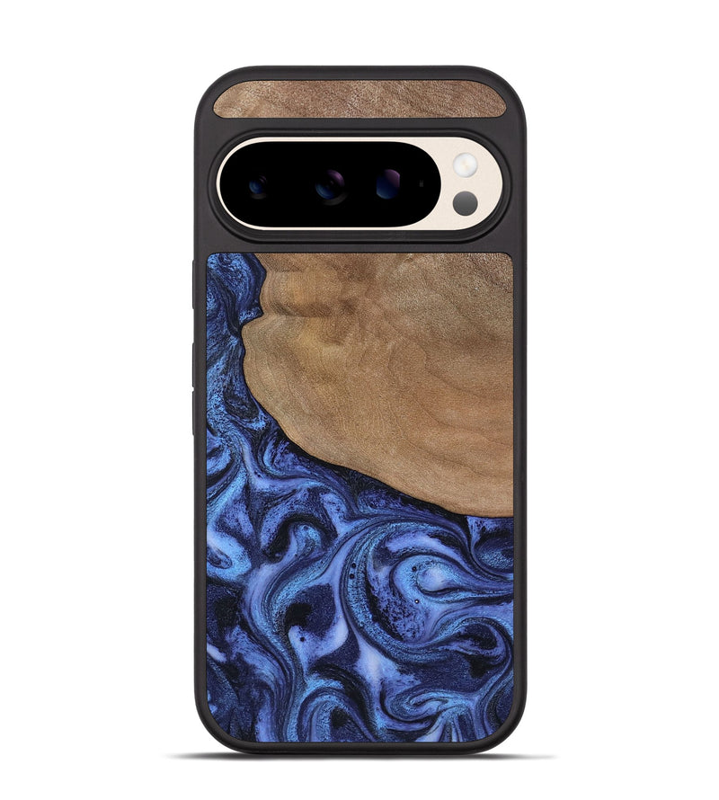 Pixel 10 Wood Phone Case - Marlene (Blue, 801092)