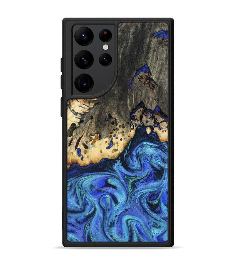 Galaxy S22 Ultra Wood Phone Case - Mason (Blue, 801093)