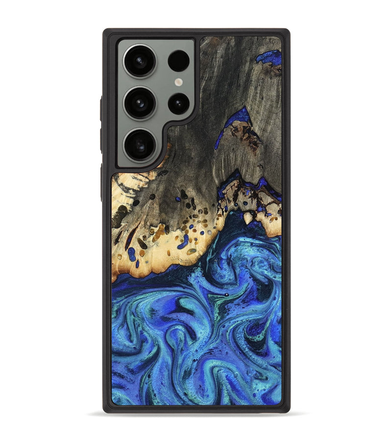 Galaxy S23 Ultra Wood Phone Case - Mason (Blue, 801093)