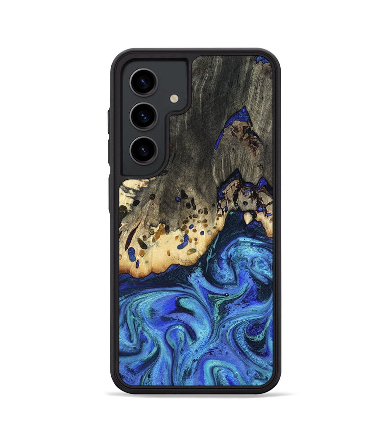 Galaxy S24 Wood Phone Case - Mason (Blue, 801093)