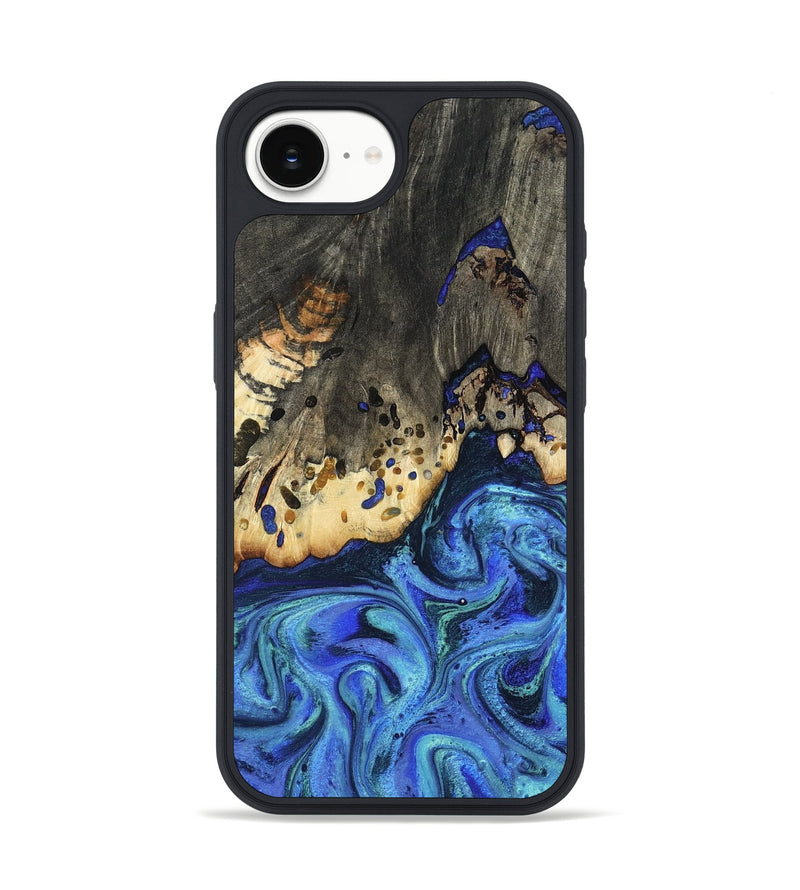 iPhone 16e Wood Phone Case - Mason (Blue, 801093)