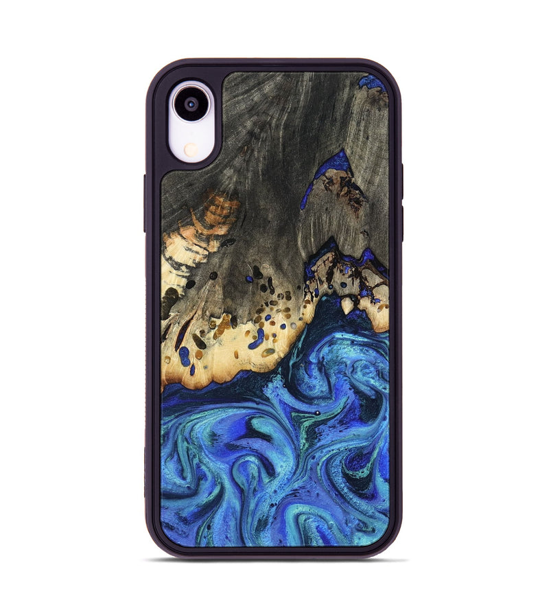 iPhone Xr Wood Phone Case - Mason (Blue, 801093)