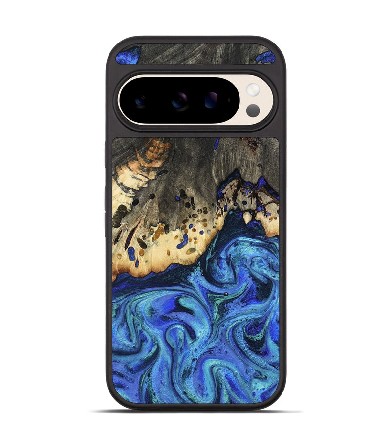 Pixel 10 Wood Phone Case - Mason (Blue, 801093)