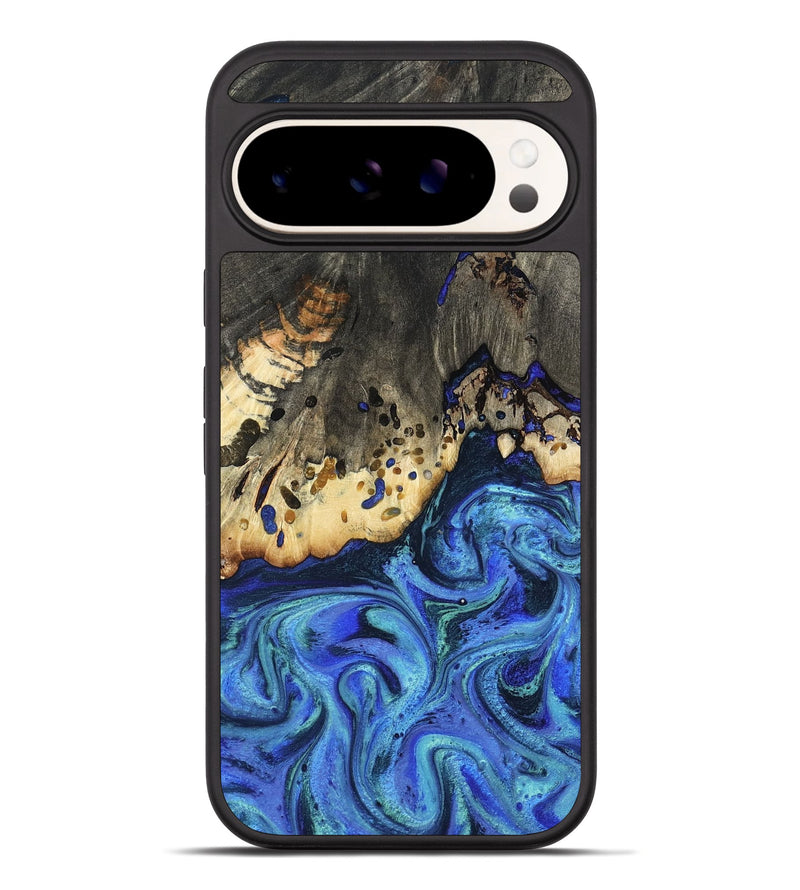 Pixel 10 Pro XL Wood Phone Case - Mason (Blue, 801093)