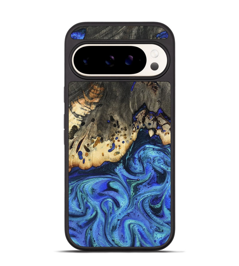 Pixel 9 Wood Phone Case - Mason (Blue, 801093)