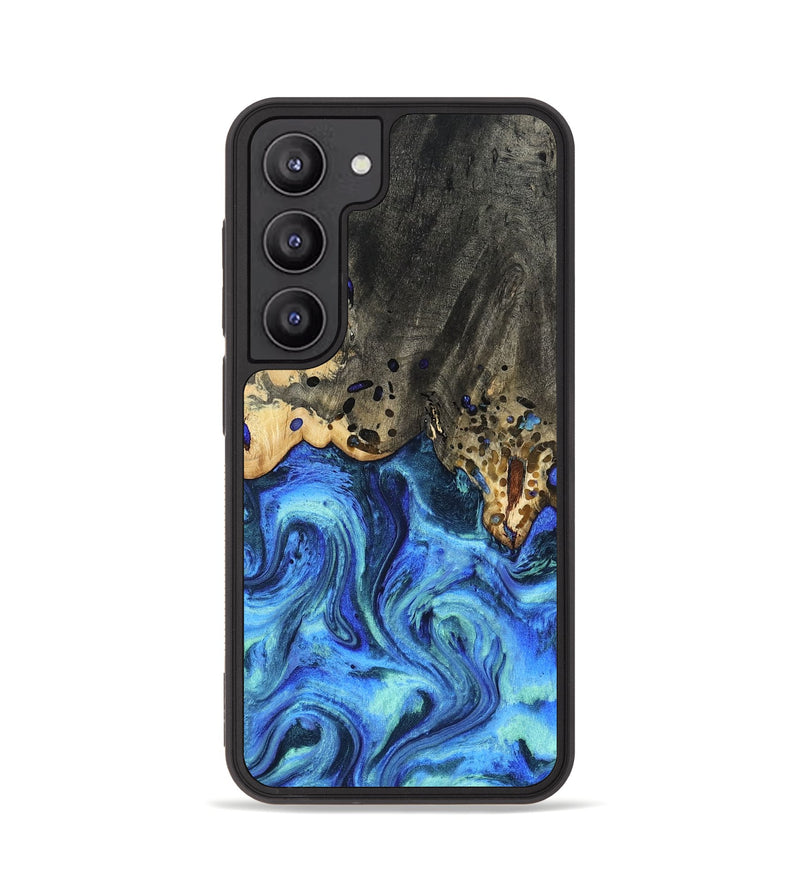 Galaxy S23 Wood Phone Case - Perry (Blue, 801095)
