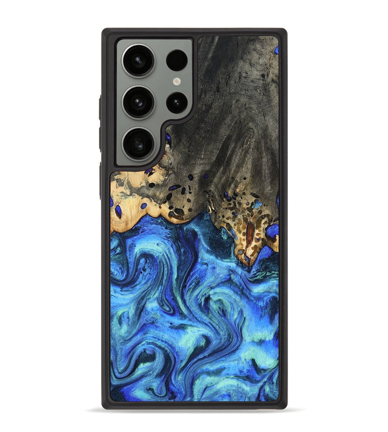 Galaxy S23 Ultra Wood Phone Case - Perry (Blue, 801095)