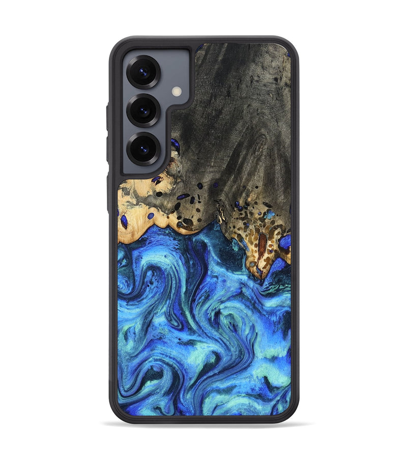 Galaxy S25 Plus Wood Phone Case - Perry (Blue, 801095)