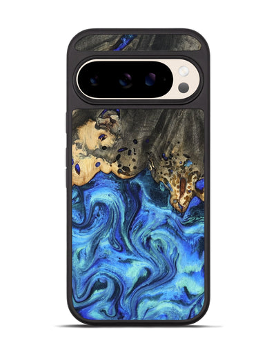 Pixel 10 Wood Phone Case - Perry (Blue, 801095)