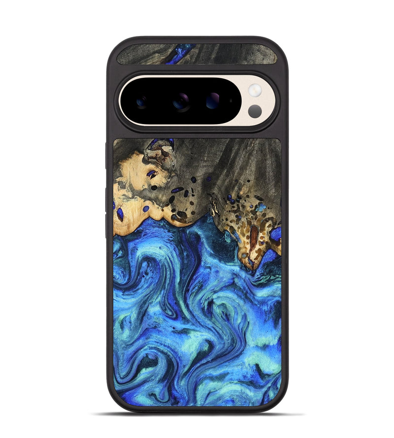 Pixel 10 Wood Phone Case - Perry (Blue, 801095)